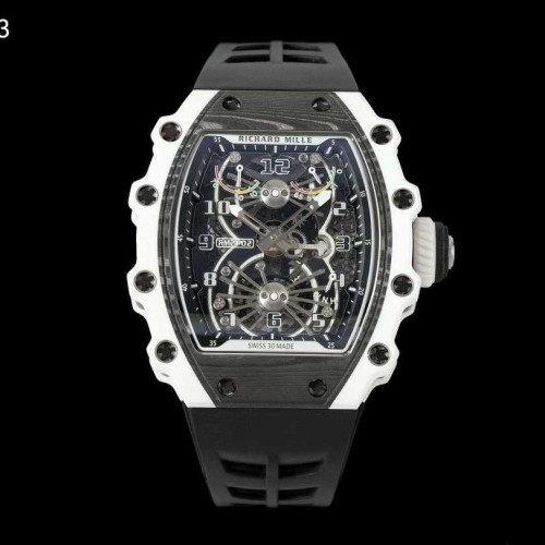 리차드밀 RM21-02 투르비용 에어로다인 뉴버젼 블랙 화이트 시계 워치